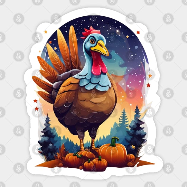 Thanksgiving turkey Sticker by Mysooni